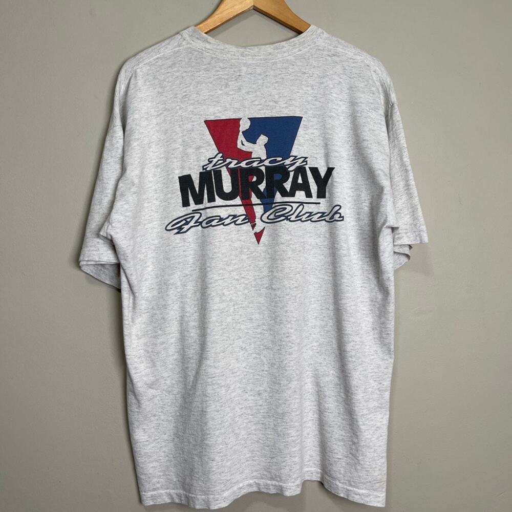 Vintage JSC sportswear inc. Tracy Murry Fan Club gray t-shirt men's XL - Picture 2 of 10